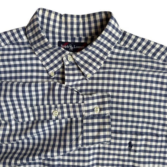 Ralph Lauren Big Shirt Long Sleeve Button Up Mens XL Classic Fit Logo Pony Prep - Picture 1 of 7
